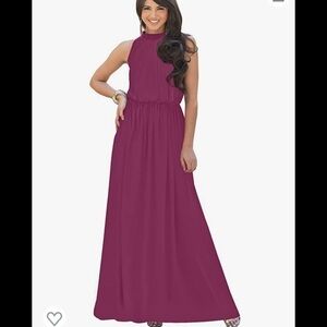 KOH KOH Sexy Sleeveless Summer Formal Flowy Casual Gown NWT. Medium